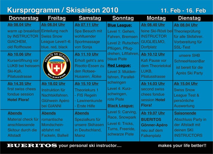 Tourplan 2010 Seite 2