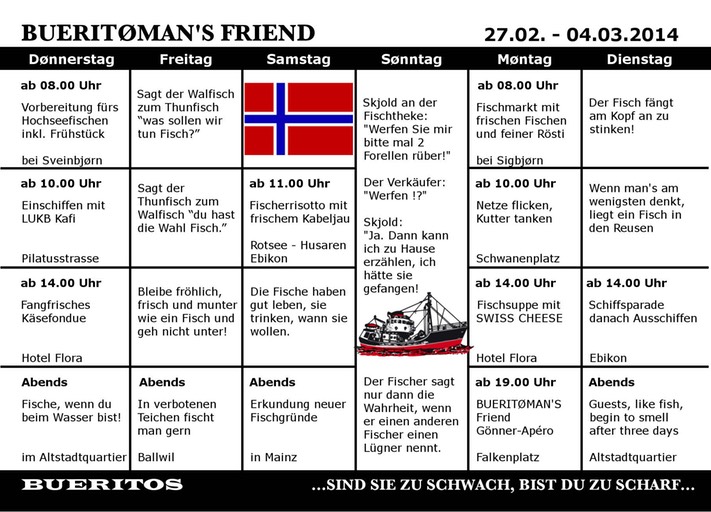 Tourplan 2014 Seite 2